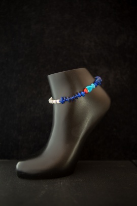 DOĞAL TAŞ MAVİ BALIK HALHAL