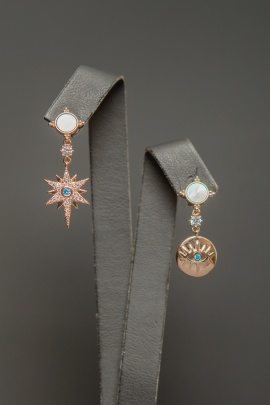 SEDEF GÖZ VE KUTUPYILDIZI KÜPE