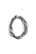 ÇOK DOLAMALI TASARIM SİYAH BİLEKLİK
