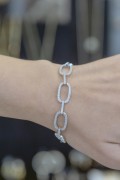 OVAL ZİNCİR TAŞLI BİLEKLİK