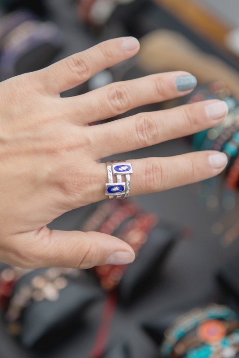 3 SIRA LACİVER MİNELİ YÜZÜK