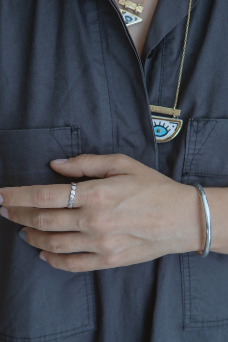 BEYAZ TASARIM YÜZÜK 1