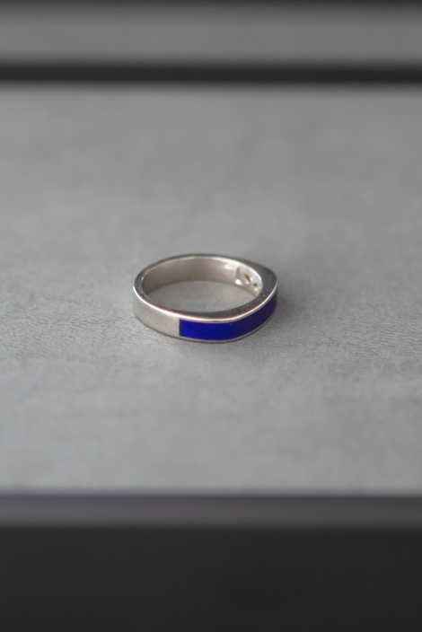 LACİVERT MİNELİ YÜZÜK