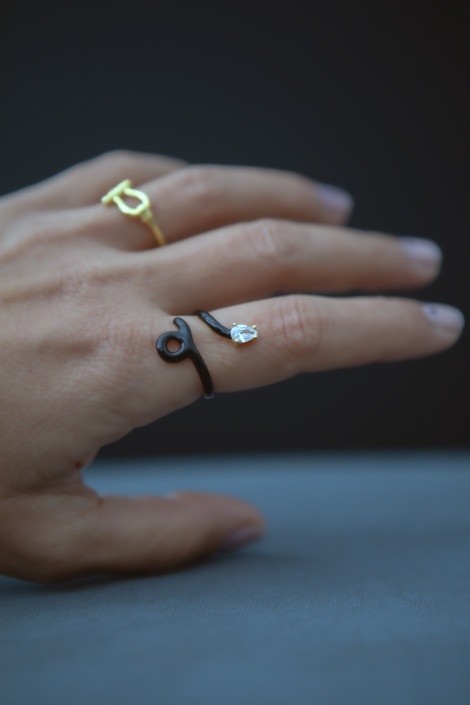 MİNELİ DAMLA TAŞ YÜZÜK