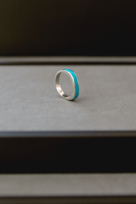 TURKUAZ MİNELİ YÜZÜK