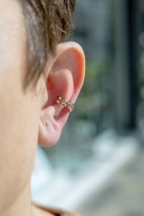 ZİNCİR YEŞİL TAŞLI CUFF